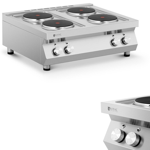 Electric stove 4-hob adjustable dia. 22 cm 4 x 2600 W 400 V ITALY
