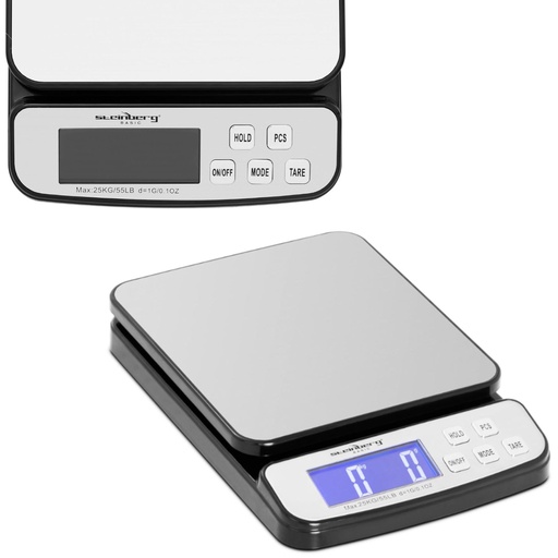 Postal scale for parcels and letters LCD up to 25 kg / 1 g