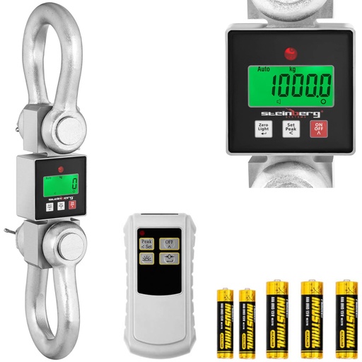 Overhead warehouse hook scale with LCD remote control up to 10000 kg