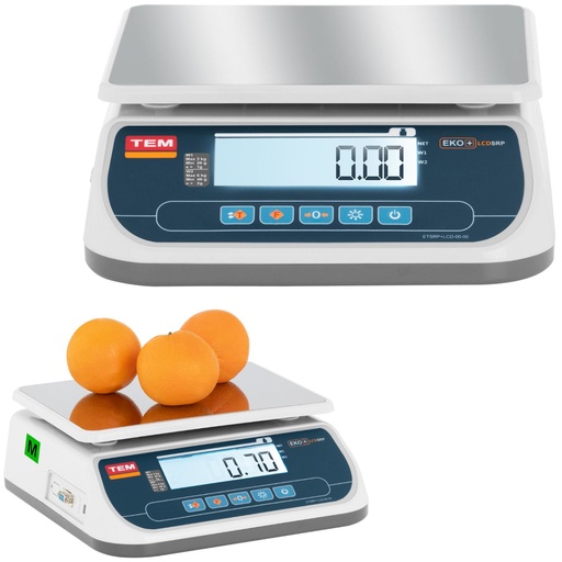 Komercinės svarstyklės 6 kg / 2 g LCD M LEGALIZAVIMAS