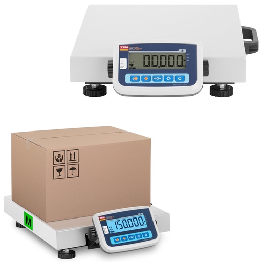 Sandėlio siuntų svarstyklės 150 kg / 50 g LCD M LEGALIZAVIMAS