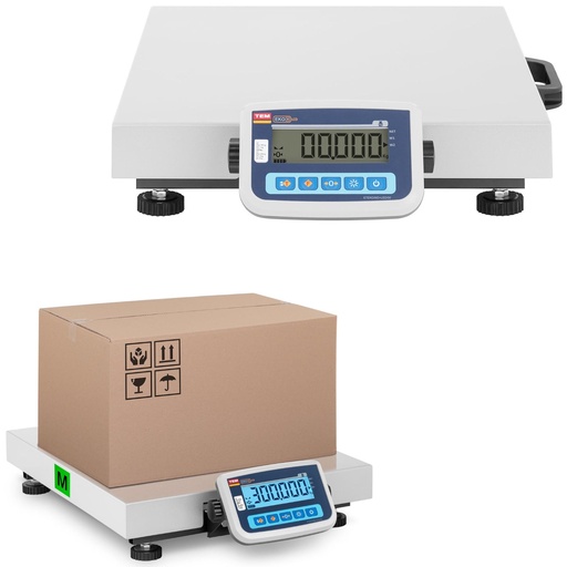 Siuntų svarstyklės 300 kg / 100 g LCD M LEGALIZAVIMAS