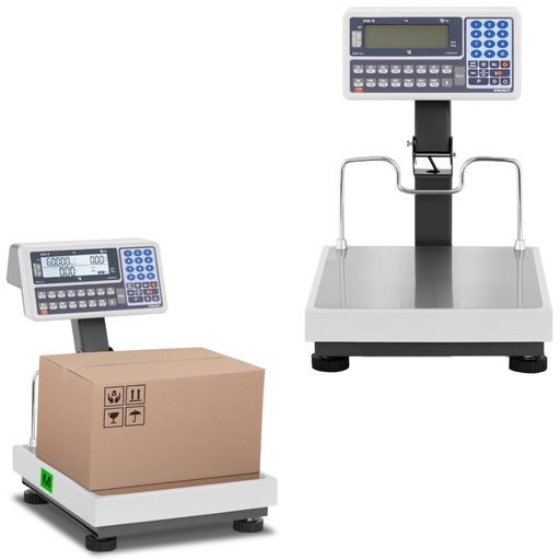Komercinės svarstyklės 60 kg / 0,02 kg LCD M LEGALIZAVIMAS