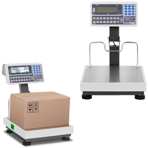 Komercinės svarstyklės 150 kg / 0,05 kg LCD M LEGALIZAVIMAS