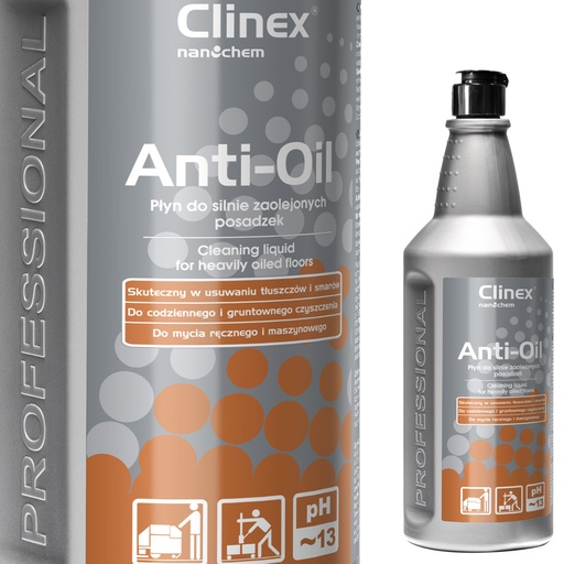CLINEX Anti-Oil floor cleaner for cleaning heavily oiled floors 1L