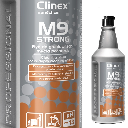 CLINEX M9 Strong floor cleaner 1L for cleaning heavily soiled floors