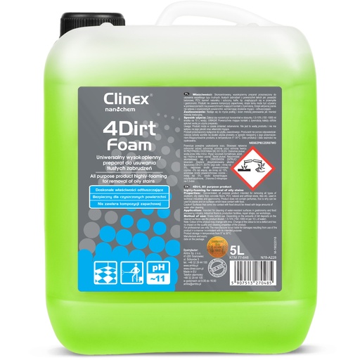 CLINEX 4Dirt Foam 5L greasy soil remover