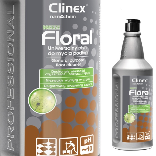 Floor cleaner streak-free shine fragrance CLINEX Floral - Breeze 1L