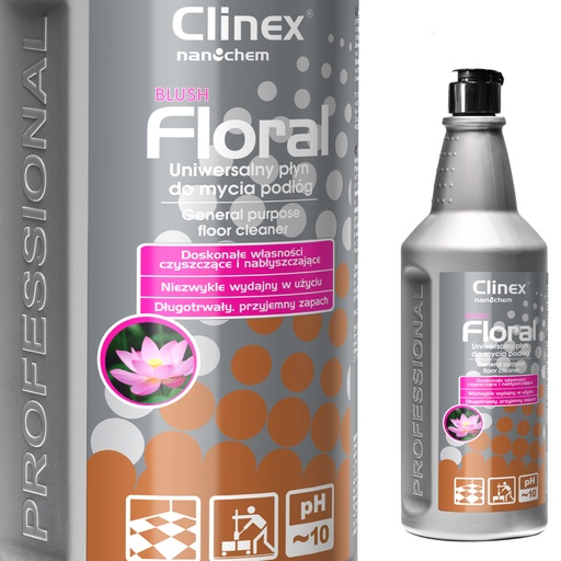 Floor cleaner streak-free shine fragrance CLINEX Floral - Blush 1L
