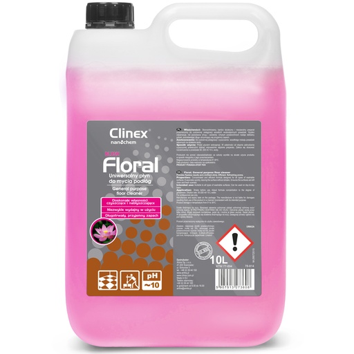 Floor cleaner streak-free shine fragrance CLINEX Floral - Blush 10L