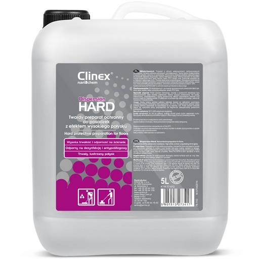 CLINEX Dispersion HARD 5L anti-slip floor shine protectant.
