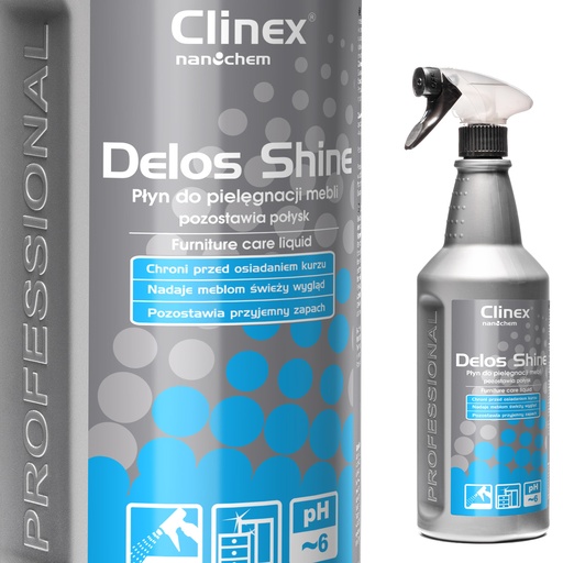 CLINEX Delos Shine anti-static glossy wood furniture polish 1L