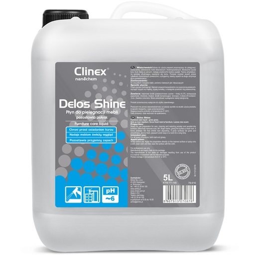 CLINEX Delos Shine 5L anti-static glossy wood furniture liquid