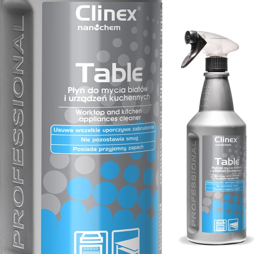 CLINEX Table 1L countertop cleaner for furniture and kitchen appliances