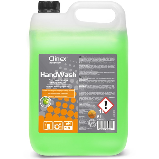 CLINEX HandWash 5L roku trauku mazgāšanas koncentrāts bez svītrām un svītrām