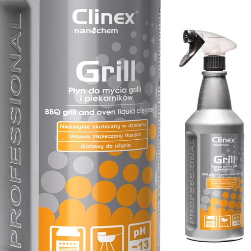 Effective cleaning agent for spit grill oven smokehouse fireplace CLINEX Grill 1L