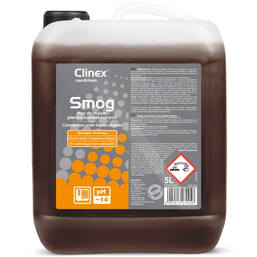 Effective strong liquid for cleaning combi ovens and smokehouses CLINEX Smog 5L