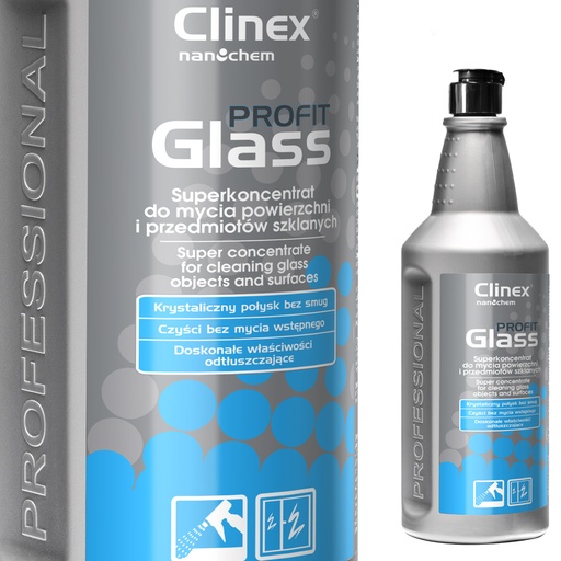 Effective concentrate for cleaning windows mirrors glass stainless steel CLINEX PROFIT Glass 1L