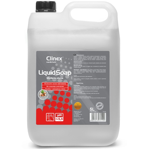 Liquid hand soap moisturizing almond scent CLINEX Liquid Soap 5L
