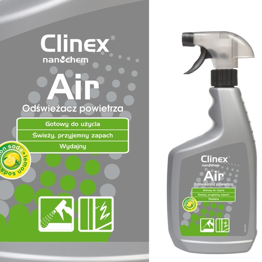 Effective surface spray air freshener CLINEX Air - Lemon Soda 650ML