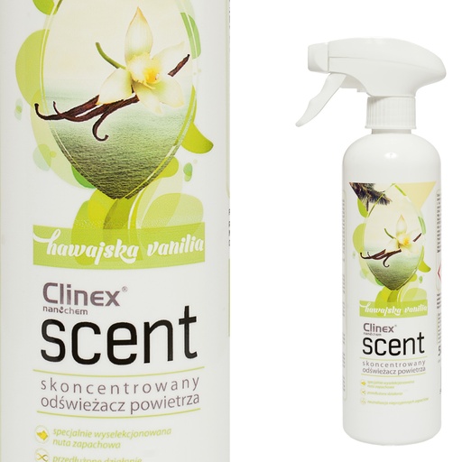 Concentrated surface spray air freshener CLINEX Scent - Hawaiian Vanilla 500ML