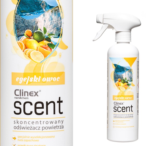 Concentrated air freshener sprayed on surfaces CLINEX Scent - Aegean Fruit 500ML