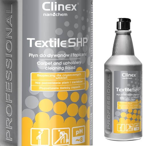 CLINEX Textile SHP 1L carpet and upholstery cleaner.