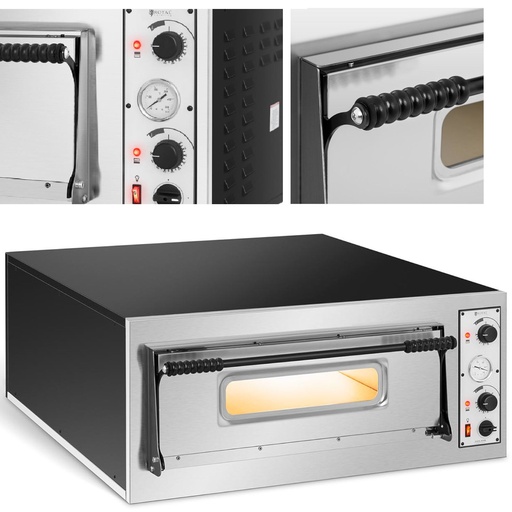 Professional electric single chamber pizza oven 6 pizzas diameter 32 cm 400 V 7200 W ITALY