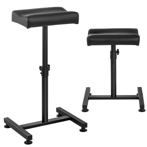 Pedicure cosmetic footstool adjustable height up to 75 cm up to 80 kg - black