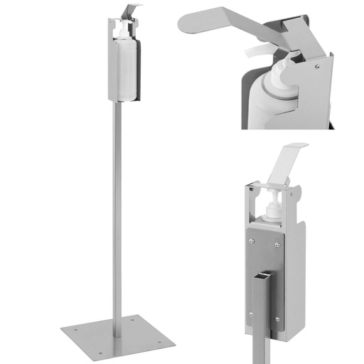 Elbow hand disinfection station with 1 l bottle
