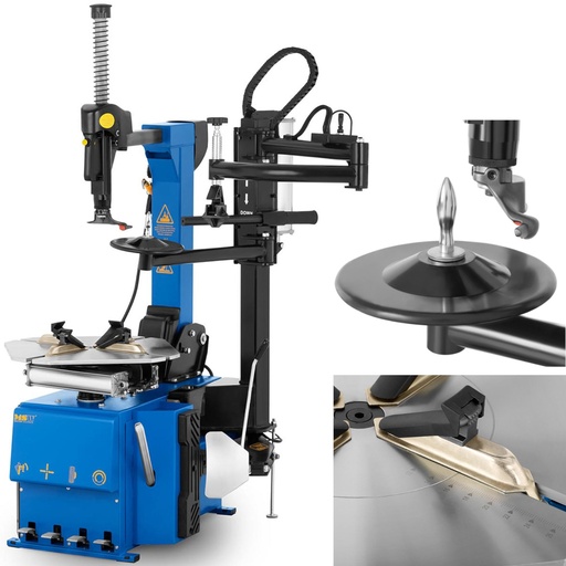 Automotive wheel tire assembler with auxiliary arm 12-24'' 1100 W.