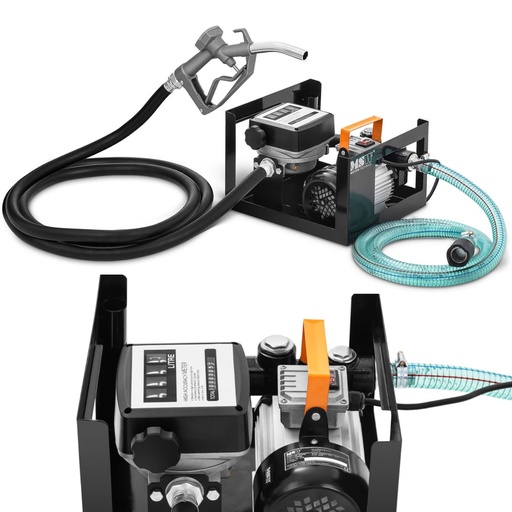 Electric diesel fuel distributor pump with meter IP55 230 V 600 W 60 l/min