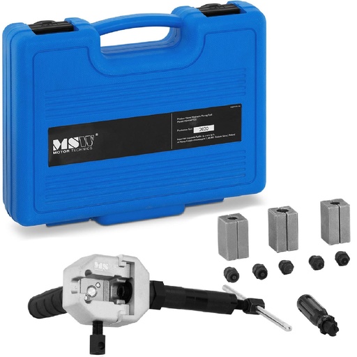 Brake hose press tool for DIN and SAE set