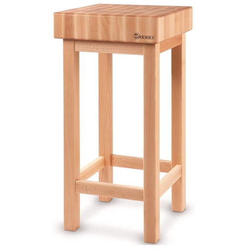 Koka gaļas bloks 400x400x150mm ar pamatni - Hendi 505625