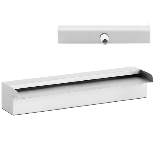 Waterfall spout stainless steel cascade waterfall for garden pond 45 cm