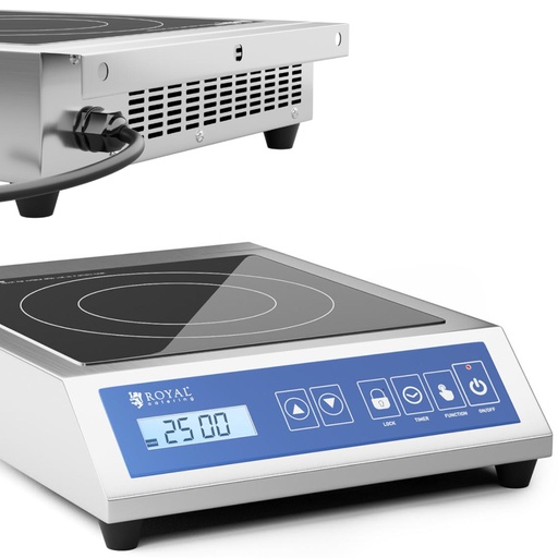 Portable induction cooktop 1 heating field 28 cm dia LCD 3500 W.