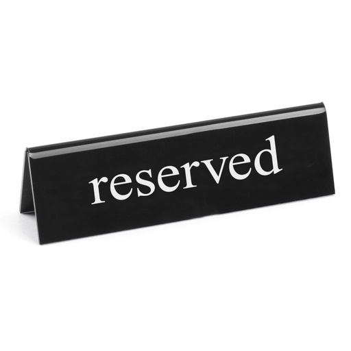 RESERVED RESERVED two-sided information sign Plexiglas EN - Hendi 663462