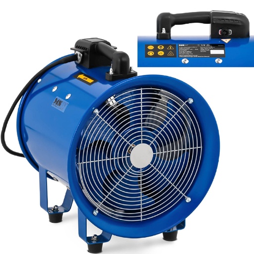 Axial industrial fan blower for cooling and air circulation 500 W dia 300 mm