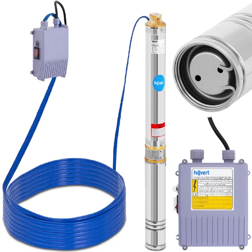 Stainless steel deep well pump 3000 l/hr up to 80 m