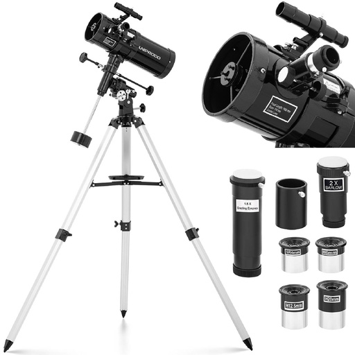 Newtonian astronomical telescope Uniprodo 1000 mm dia 114 mm