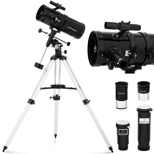 Newtonian astronomical telescope Uniprodo 1400 mm dia 150 mm