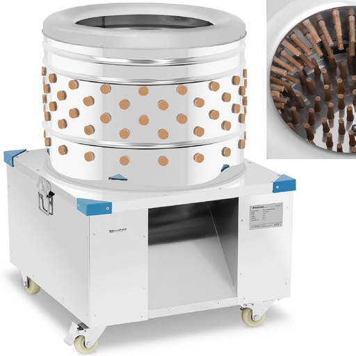Plucking machine poultry plucking machine peeling feathers 540 kg/h 60 cm dia.