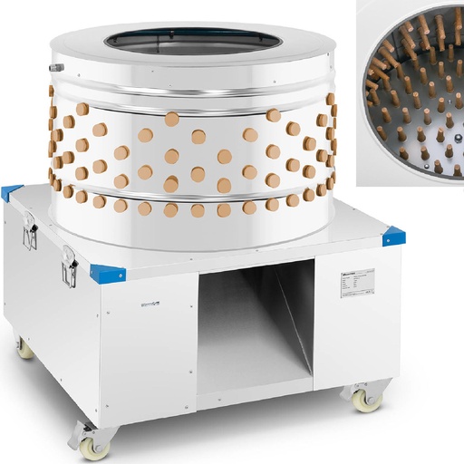 Plucking machine machine for poultry plucking peeling feathers 1000 kg/h diameter 80 cm.
