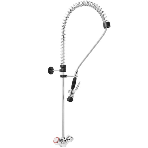 Kitchen sink faucet with spray shower for washing dishes 100 cm long.
