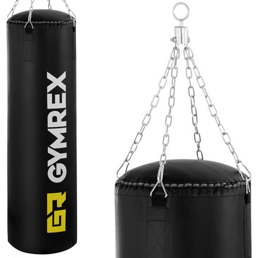 Boxing punching bag filled height 120 cm diameter 40 cm.