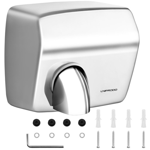 Touchless automatic wall mounted stainless steel hand dryer 2300 W.