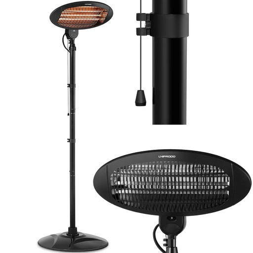 Infrasarkanā stacionārā sildītāja lampa 2000 W