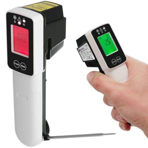 HACCP digital infrared catering thermometer with probe from -60C to 350C - Hendi 271254