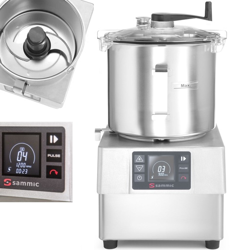 KE-8V emulsifier cutter for chopping chopping grinding 8 l 3000 rpm 1500 W - Sammic 1050853
