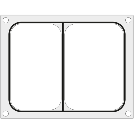 Mould matrix for Hendi sealing machine for bipartite tray 227x178 mm - Hendi 805596
